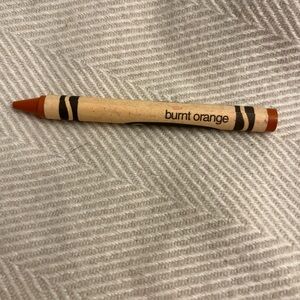 Burnt Orange Vintage Crayola Crayon Binney Smith Retired Discontinued 80's 90's